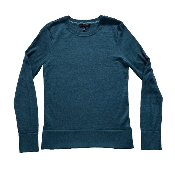 Banana Republic Women’s, 100 % Merino Wool, Crewneck Sweater, small, green - Picture 1 of 8